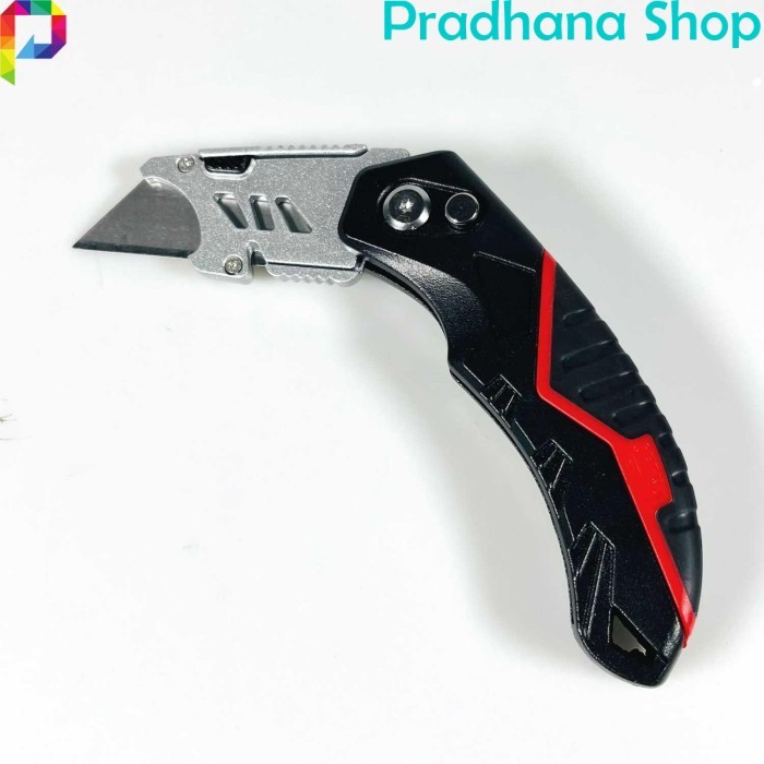 

Pisau Potong Cutter Lipat Folding Utility Knife Angle Adjustable 18mm