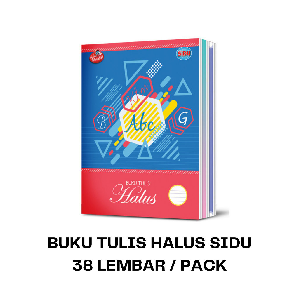 

Buku Tulis halus Sinar Dunia / Sidu 38 lembar - 1 Pak Isi 10 Buku / Sidu Buku Tulis Halus Latin