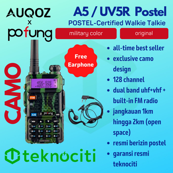 POFUNG UV-5R HT / UV5R Handy Walkie Talkie - 8W High Power