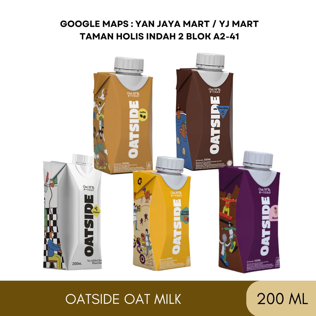 

Oatside / Oat Milk / Milk Chocolate / Coklat / Milk Coffee / Milk Barista Blend 200 ml (Tutup)