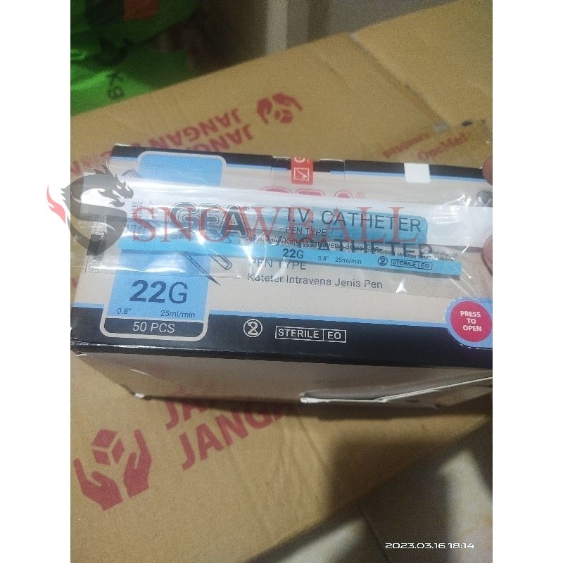 IV Catheter abbocath 22 G GEA IV Cath Canula Pen Satuan pcs