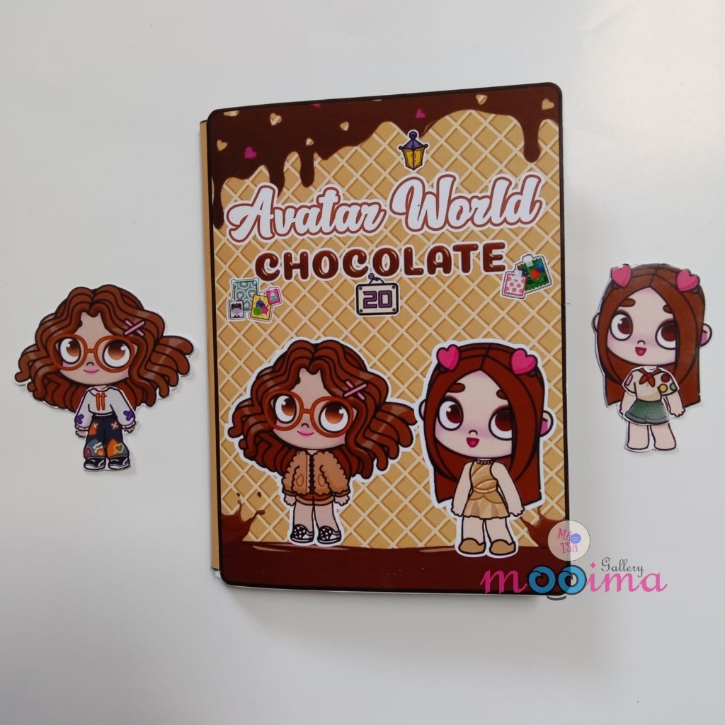 Paper doll avatar world series chocolate quiet book viral