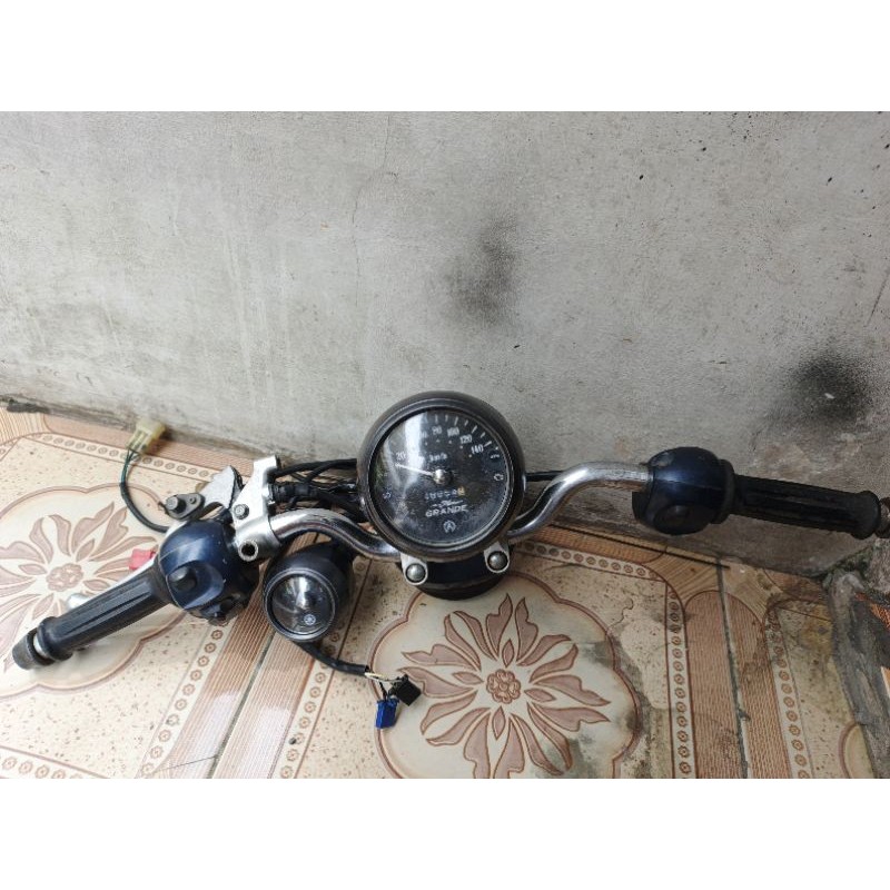 Stang stir set speedometer Fino 125 Fi Grande original copotan setang saklar kanan kiri spidometer k