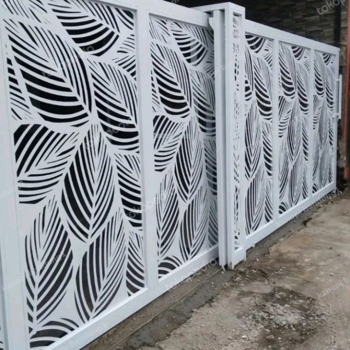 Pagar minimalis cutting laser Bandung cimahi bandung barat 1541