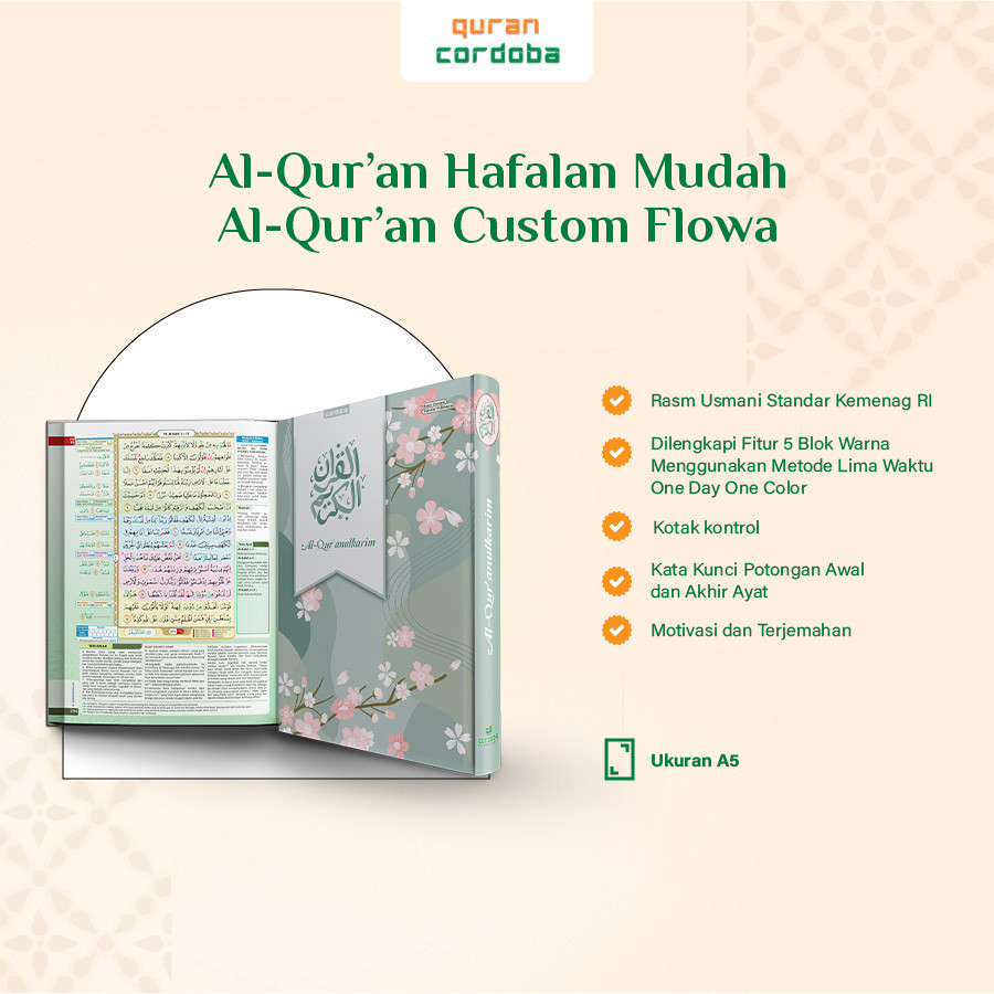 PREMIUM / Al Quran Muslimah Custom Nama Ukuran A5 Quran Cordoba
