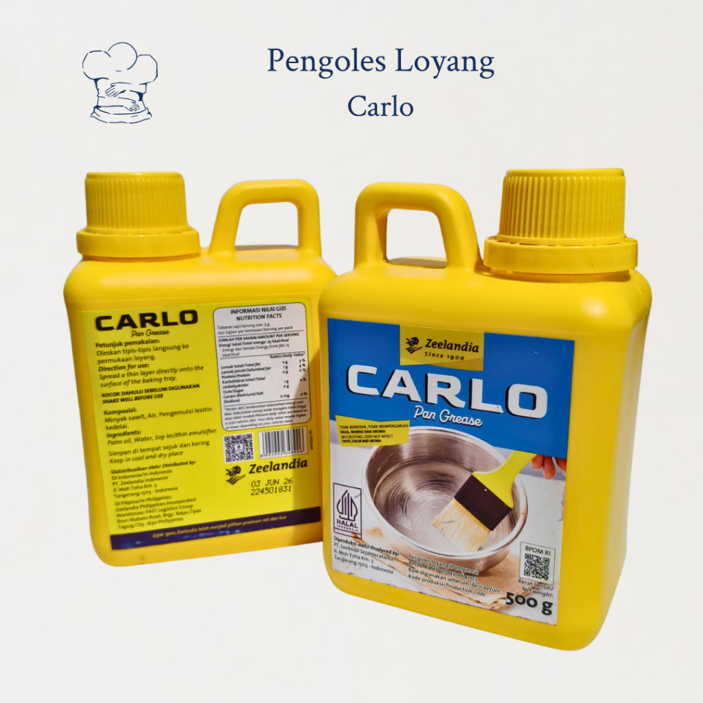 

Carlo Pengoles Loyang 500gr – Anti Lengket & Hasil Panggang Sempurna