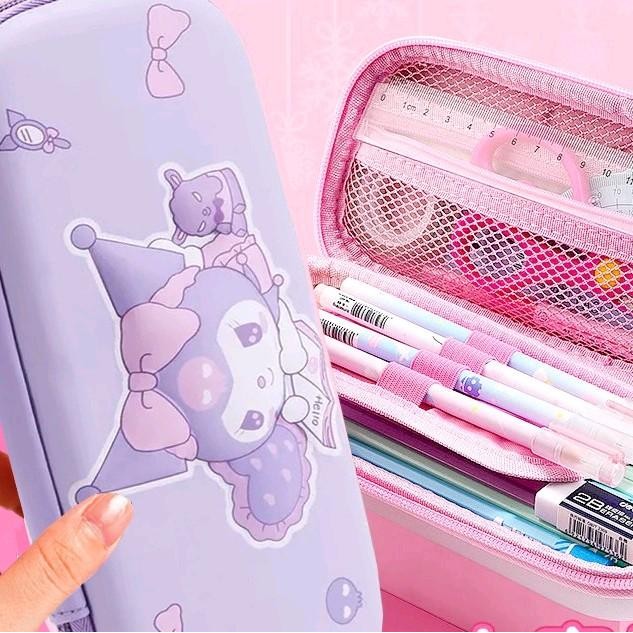 

New Arrival[PROMO] Sanrio Tempat Pensil 3D Timbul Kotak Pensil Sekat Kuromi Melody Cinnamoroll 2025 - Kuromi