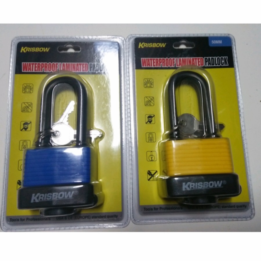 [ PROMO ]Gembok Krisbow Anti Karat Waterproof 40 mm Murah