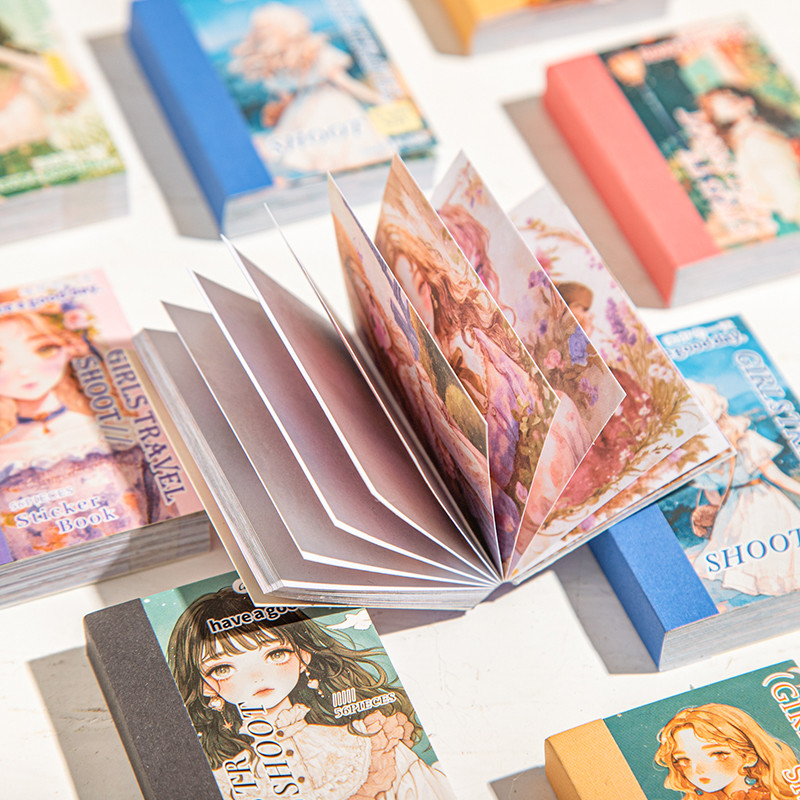 

56 pcs INS Cartoon Girly Stickers Book Scrapbooking Material Diary Collage Decorative Planner Junk Journal Stationery Sticker