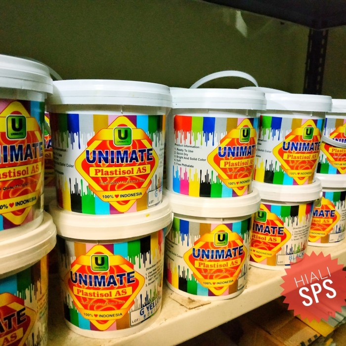 

promo -Tinta pasta Plastisol Unimate white putih