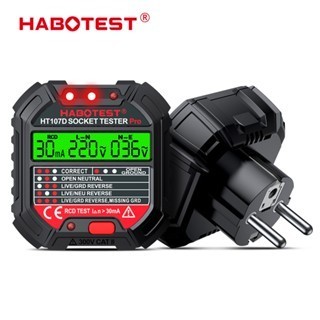 promo  -Habotest HT107D Dital Smart Socket Tester Detector Voltage Test Ori - HT107D