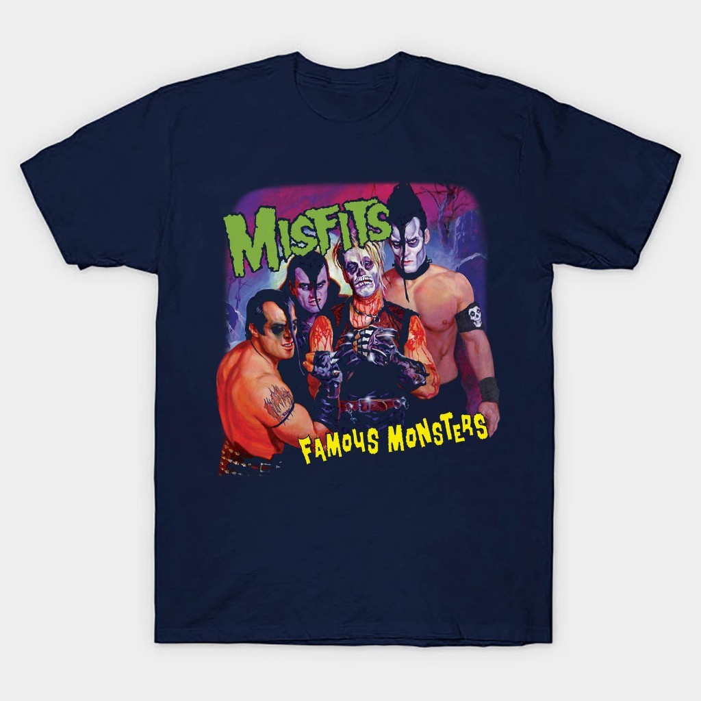 Kaos T shirt musik band misfits famous monsters