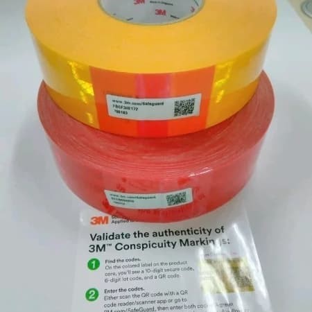 Original 3m scothlite prismatik diamond grade-stiker reflective 3M ori - Putih