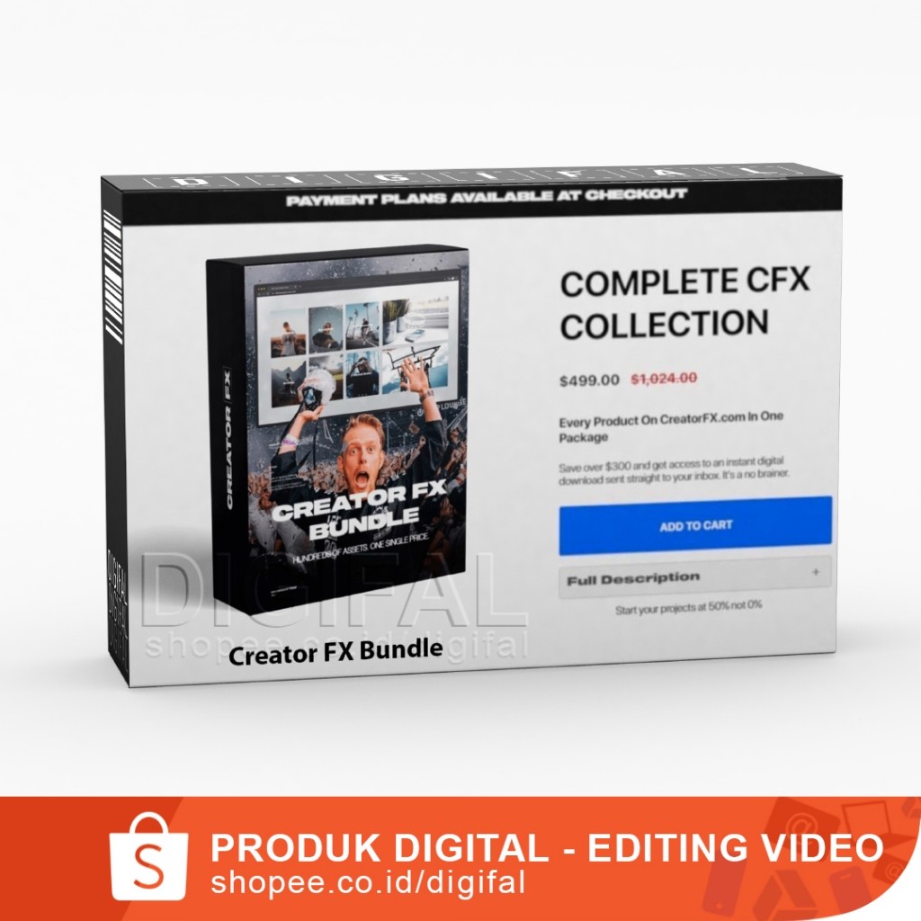 Creator FX Bundle - PR AE FCPX LUTS CUBE DLL - Untuk Capcut, Premiere Pro After, Effects, Filmora, K