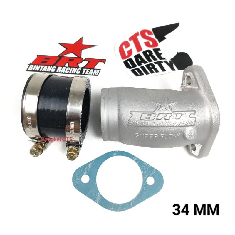 INTAKE BRT KLX 150 SUPER FLOW 28 30 32 34 mm Manifold Manipol PE SF PWK SUDCO
