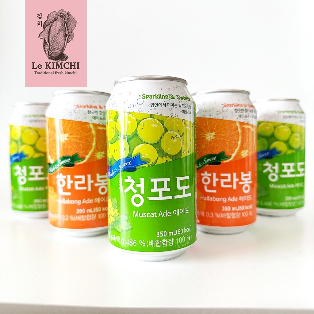 

ILHWA Muscat Ade Hallabong Ade 350 ml Can Minuman Korea Kaleng Minuman Soda Korea Korean Drink