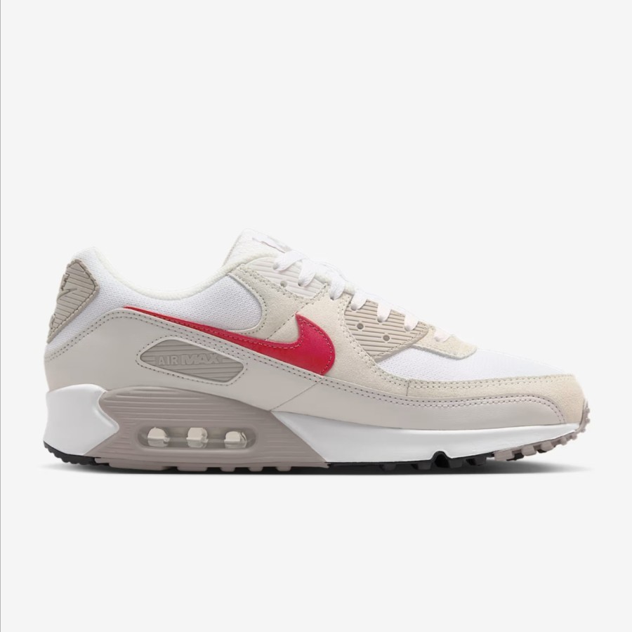 Sepatu Sneakers Pria Nike Air Max 90 White University Red Original NIKDM0029113