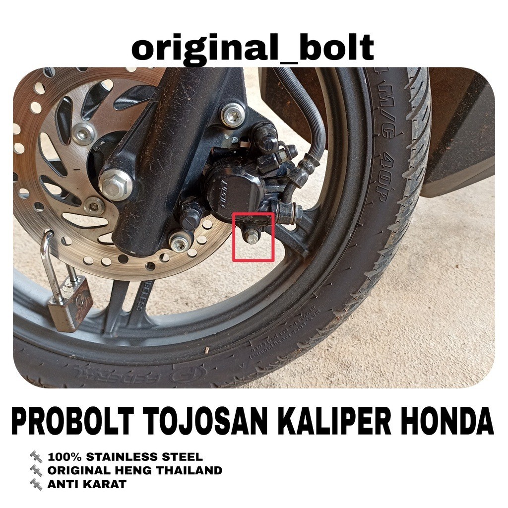 Baut Tojosan Kaliper Pin kaliper Yamaha Mio Fino Nmax Aerox Vario PCX Stainless Ori Heng Thailand