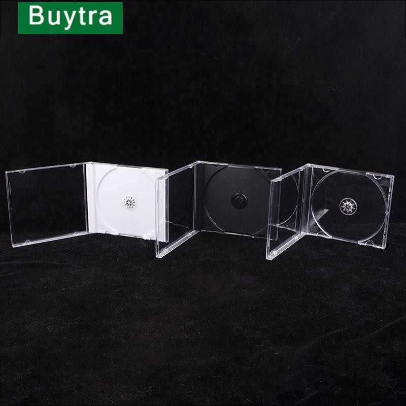 1pc Transparent Bottom CD Box Empty CD Case PP Plastic CD Case CD Case Capacity 1-2 scs 14.2cm*12.4c