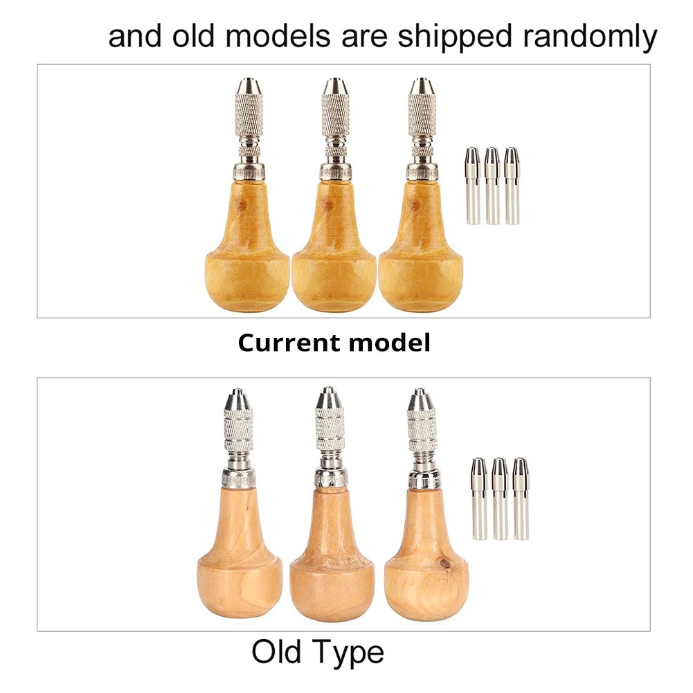

AC23-3 Pieces Pin Vise Set With Precision Chuck Wood Stainless Steel Handles For Jewelry Making Engraving Metal Work