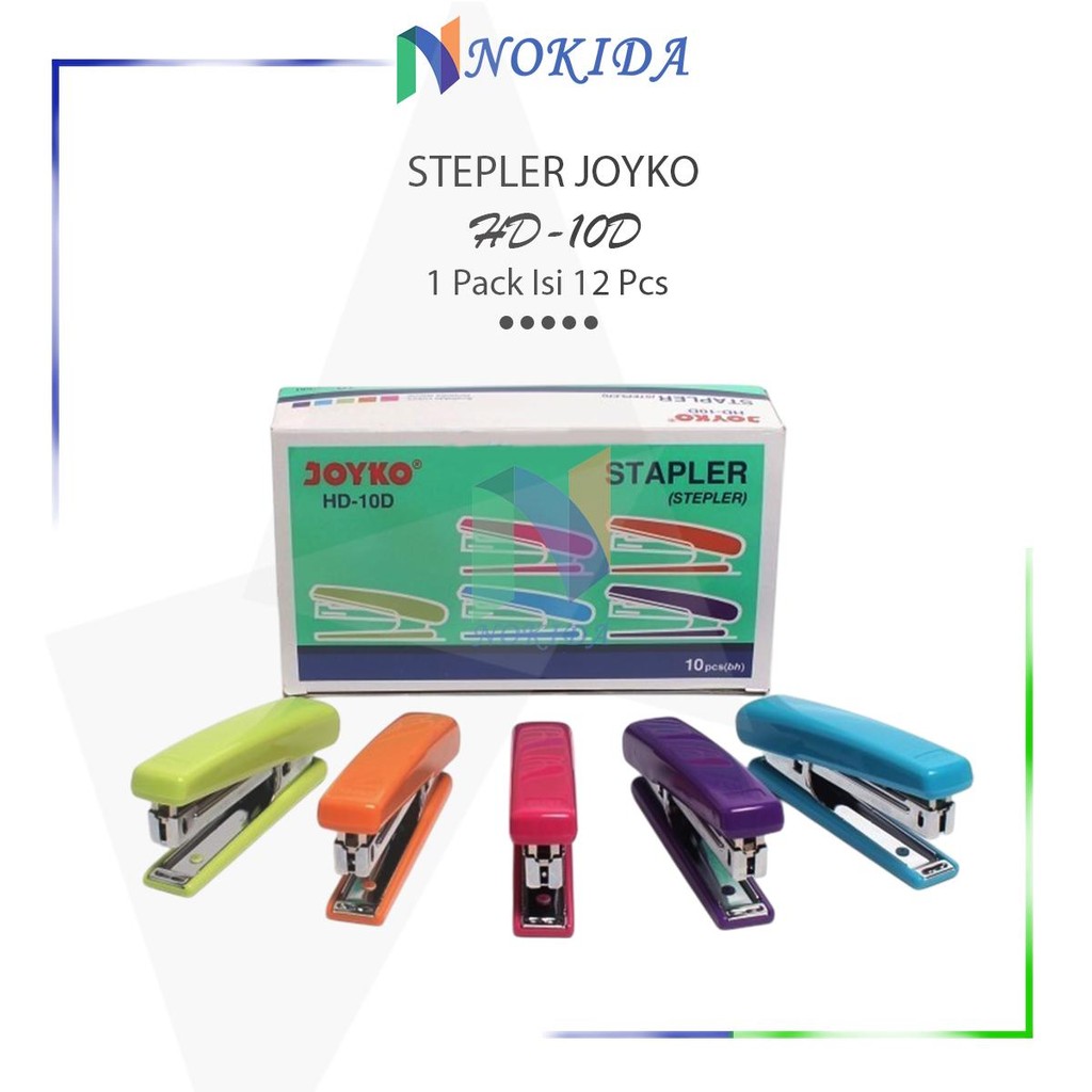 

Nokida Stapler HD-10D Joyko [1 Pack] / Stepler HD-10 D 1 Box / Staples Steples Hekter Clips Klipan HD10D