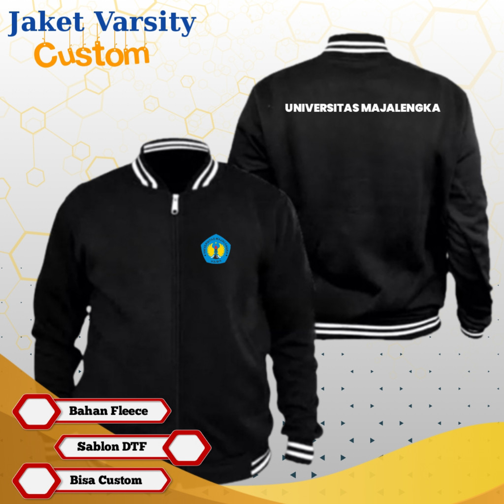 Jaket Universitas Majalengka Jaket Varsity Custom UI