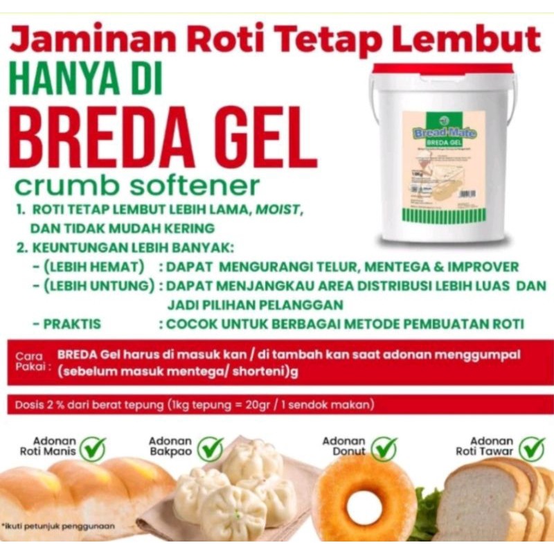 

saleBread gel mero crumb softener pelembut roti bread gel donat 50grterlaris