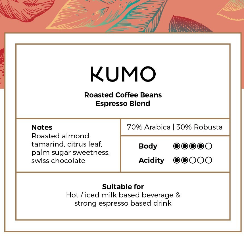 

JAMIN MURAH !!!BIJI KOPI ESPRESSO KUMO BLEND 70% ARABIKA 30% ROBUSTA 1KG(BISA LANGSUNG ORDER)