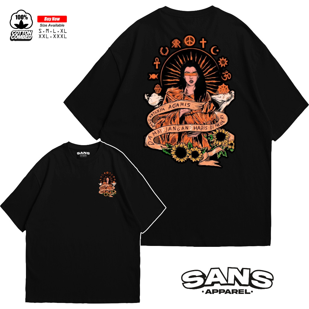 Kaos Pluralisme Yang Katanya Agamis Tolerance New Series - Kaos Pluralisme Terlaris - Baju kata Plur