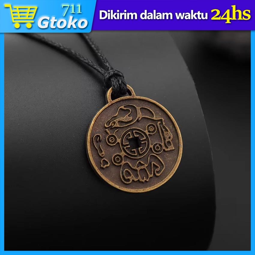 Kalung Amulet Simbol Kekayaan Dan Keberuntungan Thailand Lucky Money Necklace