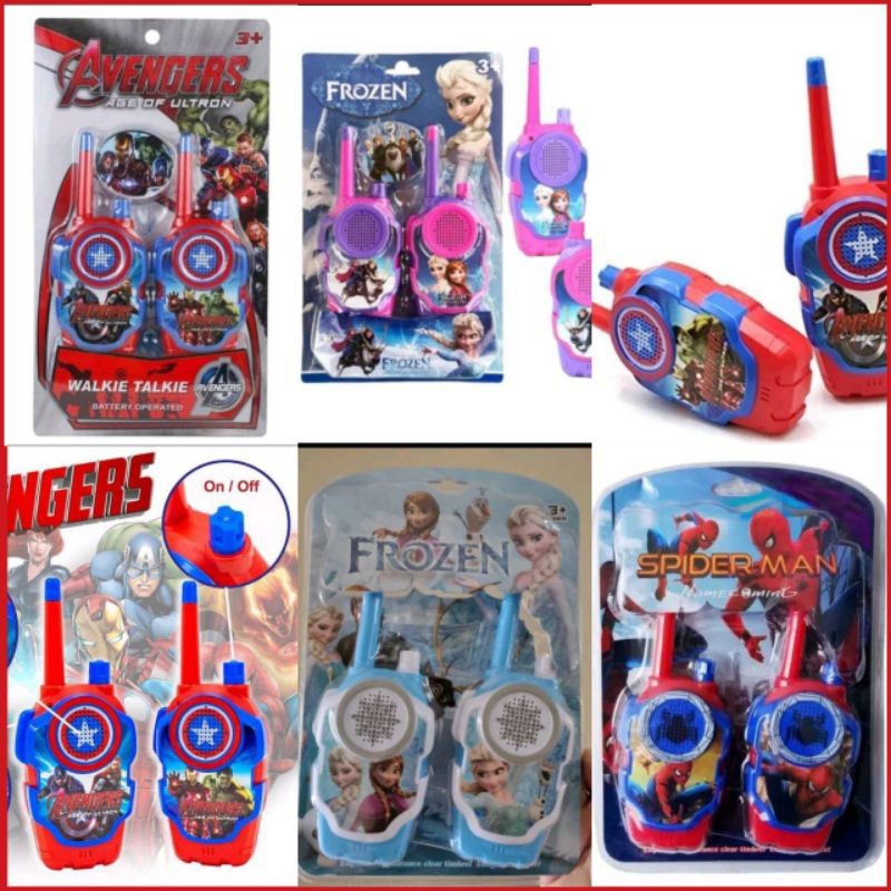 Mainan Anak HT Handy Talkie Walkie Talkie Avengers/Walkie Talkie Avengers / Mainan Anak Walkie Talki