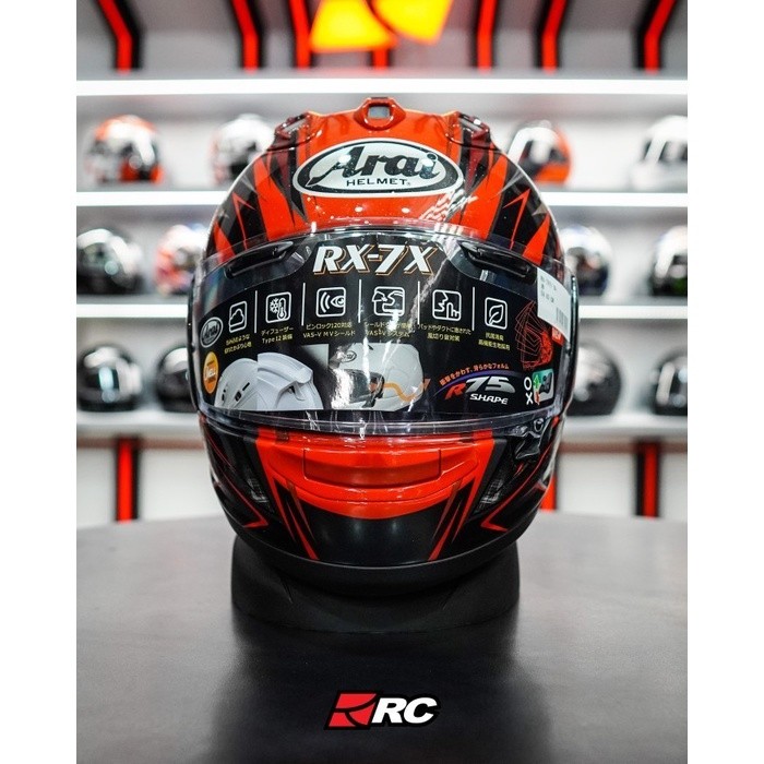 RX7X Arai Radical Red