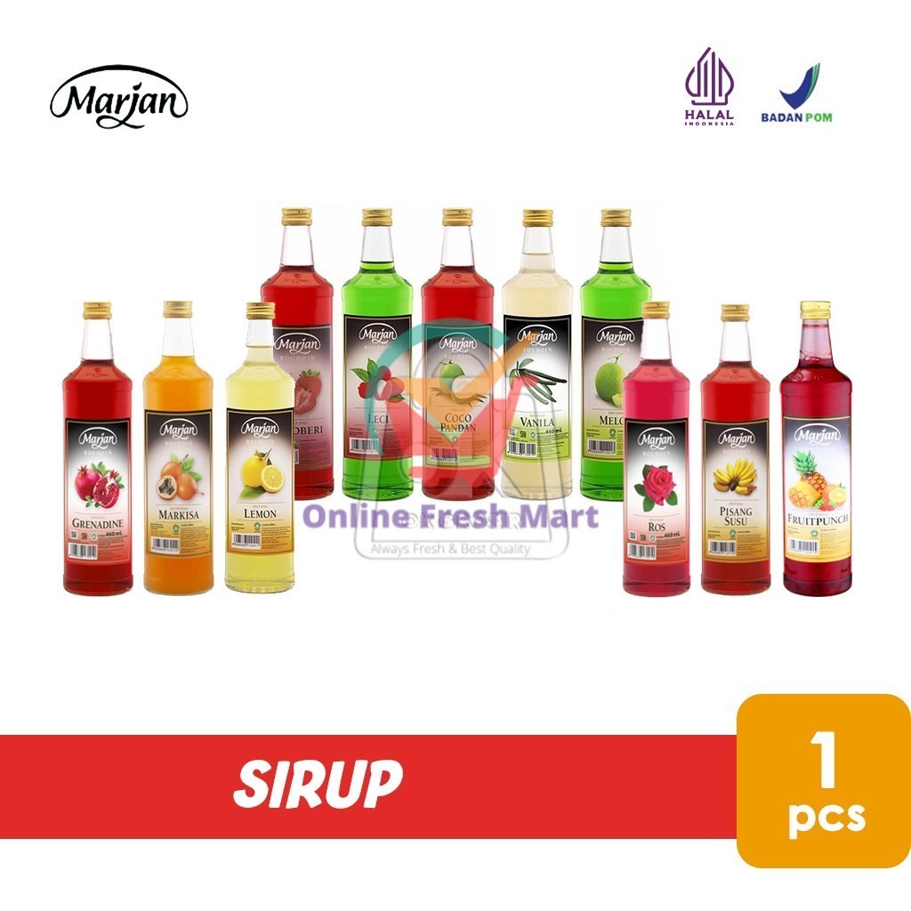

Sirup Marjan Botol (460 ml) - Online Fresh Mart Denpasar