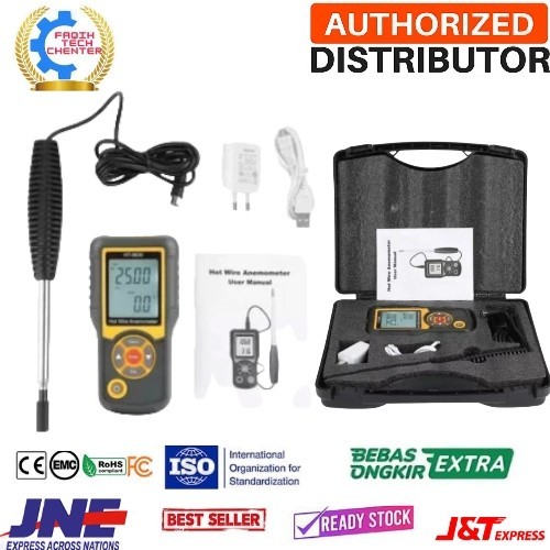 

Thermal Hot Wire Anemometer HT9830 HTI Wind Speed Flow Tester HT-9830