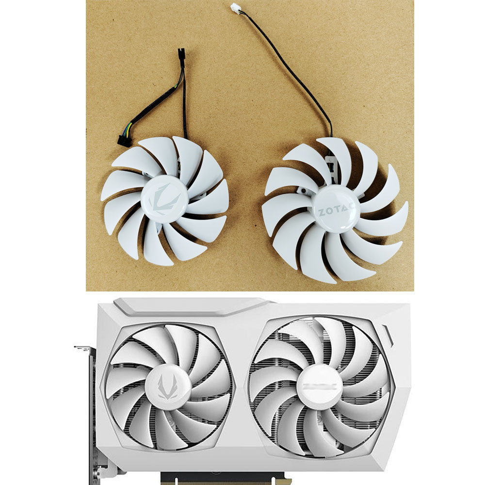 New Zotac RTX3060 GAA8S2U GA92S2U White GPU Fan for Zotac RTX 3060 Ti RTX 3060 AMP White RTX 3070 Gr