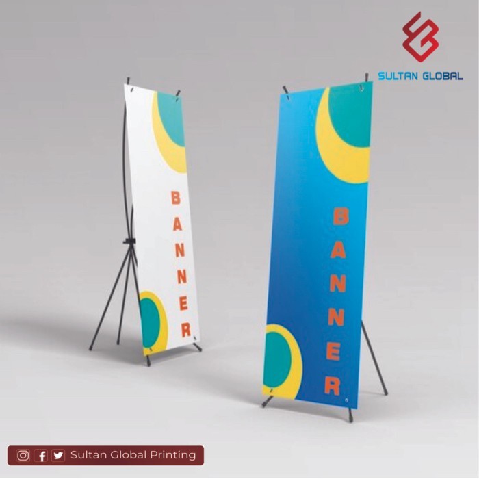 Cetak X-Banner  60X160 + Rangka