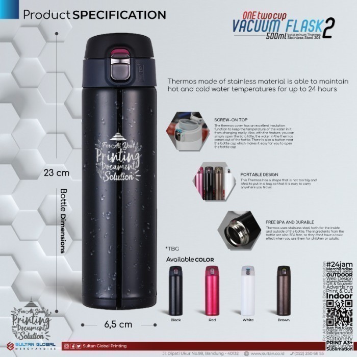 

Tumbler Niagara 2 500ml - Logo Custom