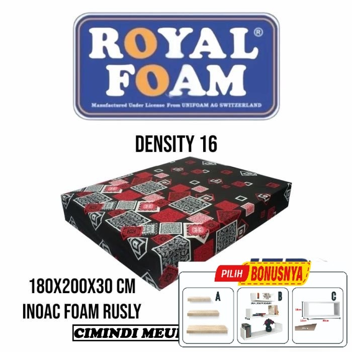 kasur busa royal foam 180x200x30 cm garansi 5 tahun