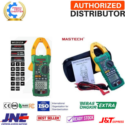 

MS2138R Clamp Multimeter Mastech AC DC Multitester TRM Tang Ampere