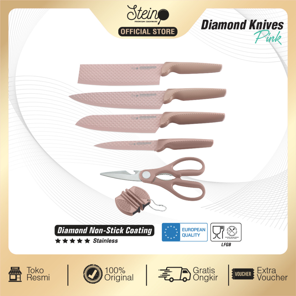 nr86gn STEIN Diamond Knives Set  - 6 in 1 Set
