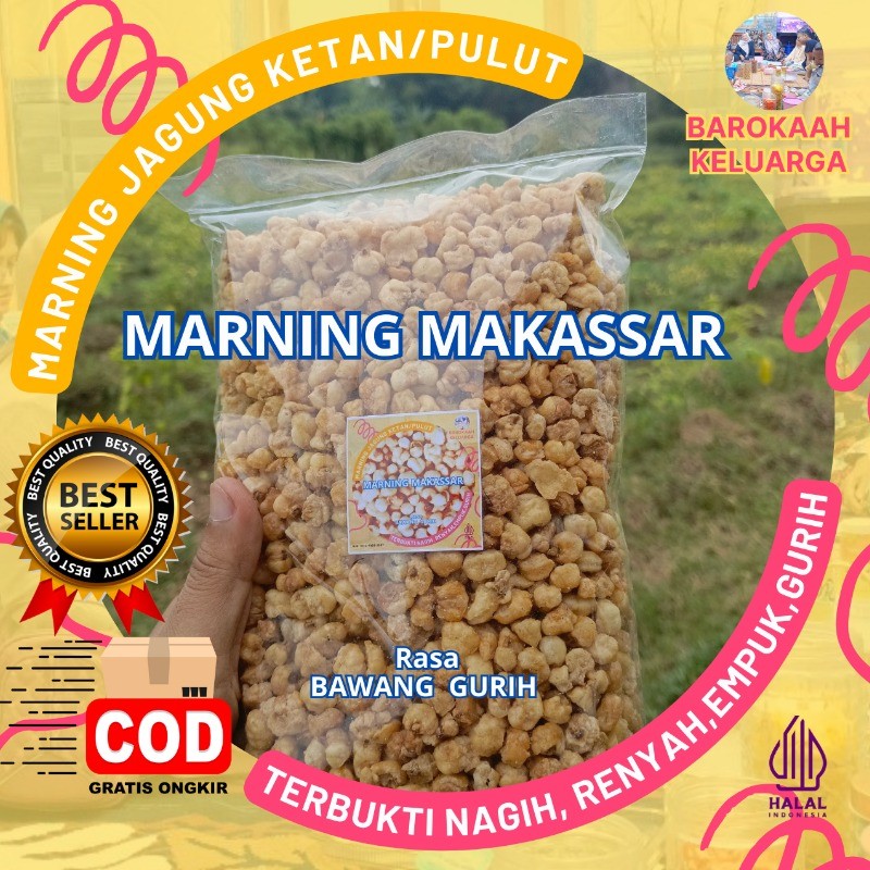 

Makaroni - 500GR Marning Jagung Ketan Utuh Renyah Gurih Murah Mantap