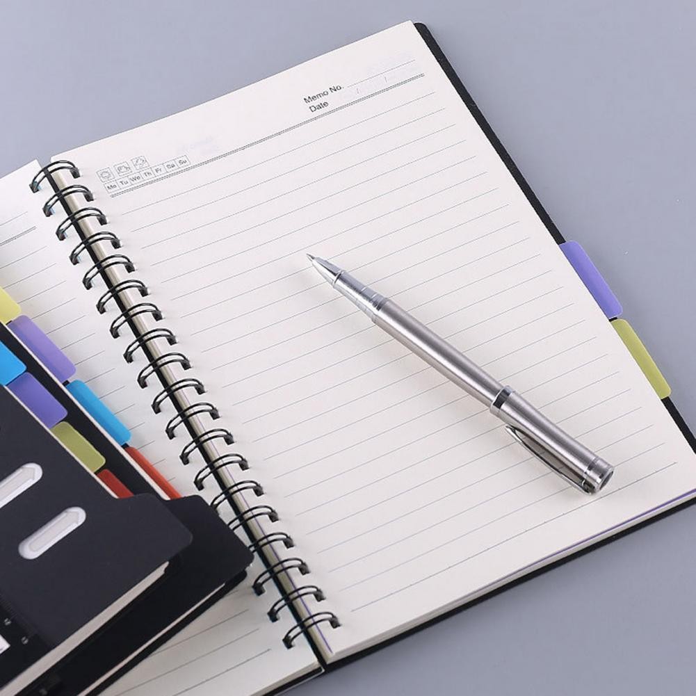 

No Ink Bleeding Notebook Premium A5/b5 Spiral Notebook with Dividers Thickened Pages for Smooth Writing Office Supplies Planner