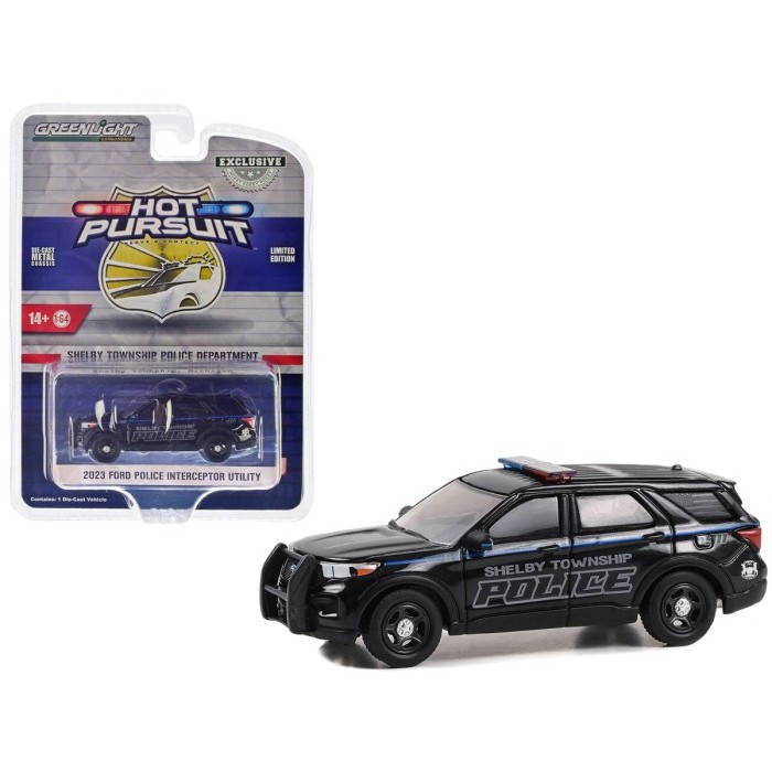 Diecast Greenlight 2023 Ford Police Interceptor Utility Shelby Township Michig