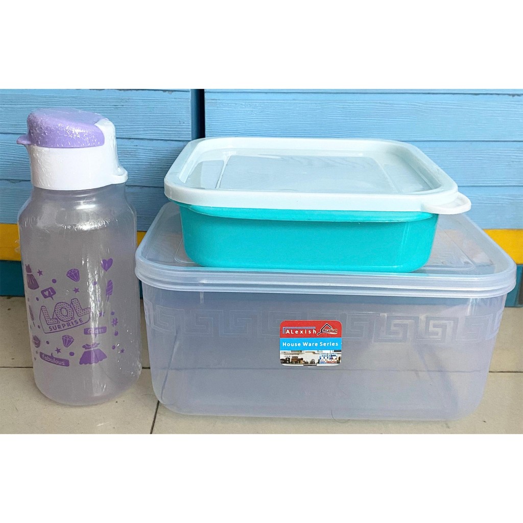 SALE Paket 10 Ribu 3 PCS Toples Tempat Makan Minum MURAH MERIAH