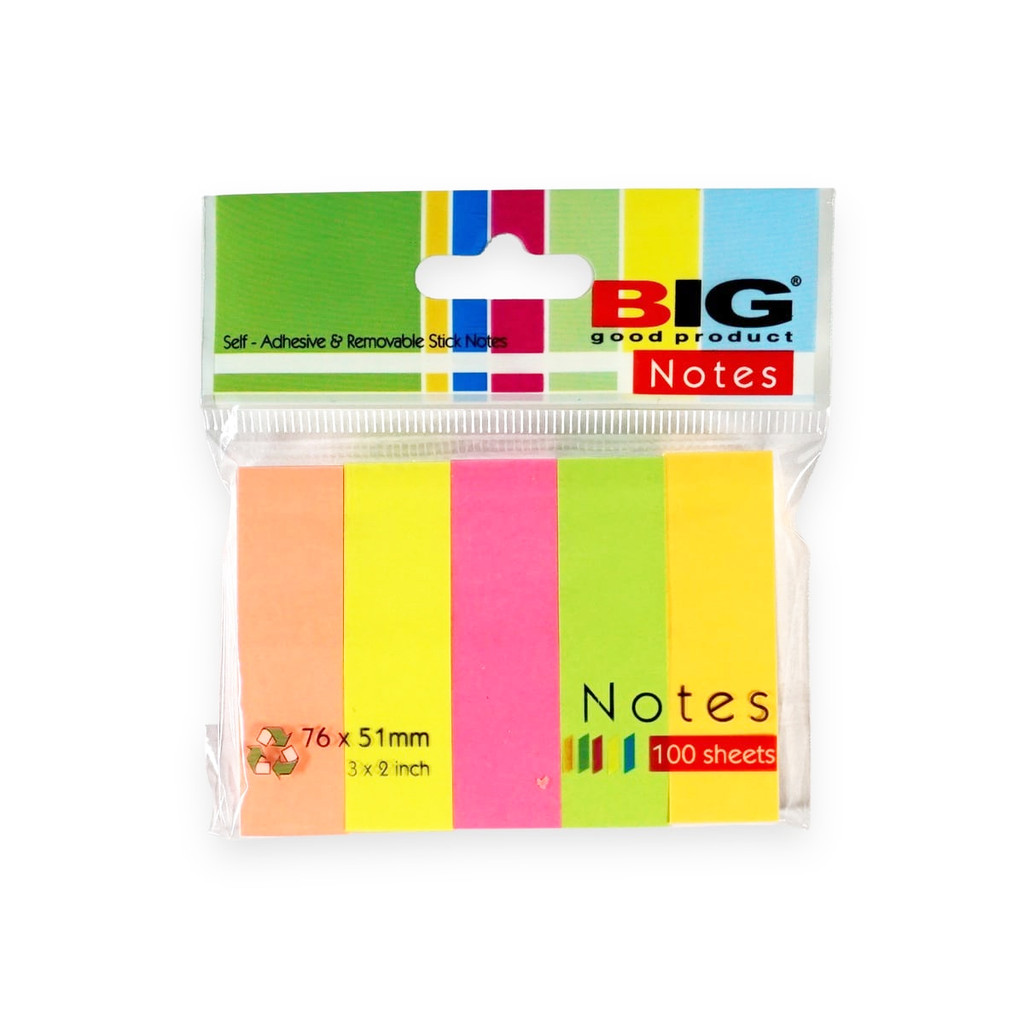 

PEMBATAS BUKU 3 x 2 INCHI 100 sheet Tanggung 3 warna sticky note