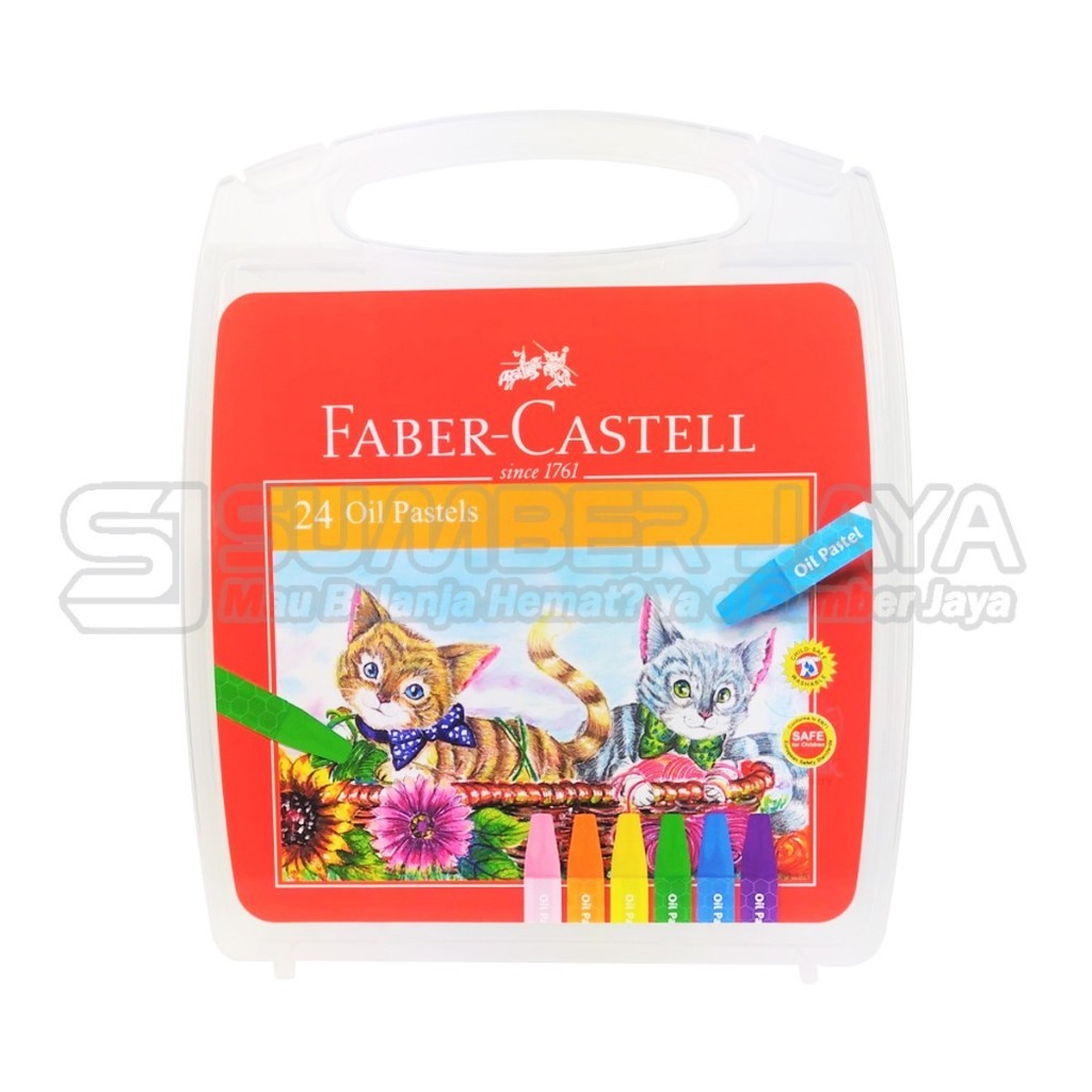 

Krayon/Crayon OIl Pastel Alat Melukis Anak Faber Castell Isi 24/48/60 Warna
