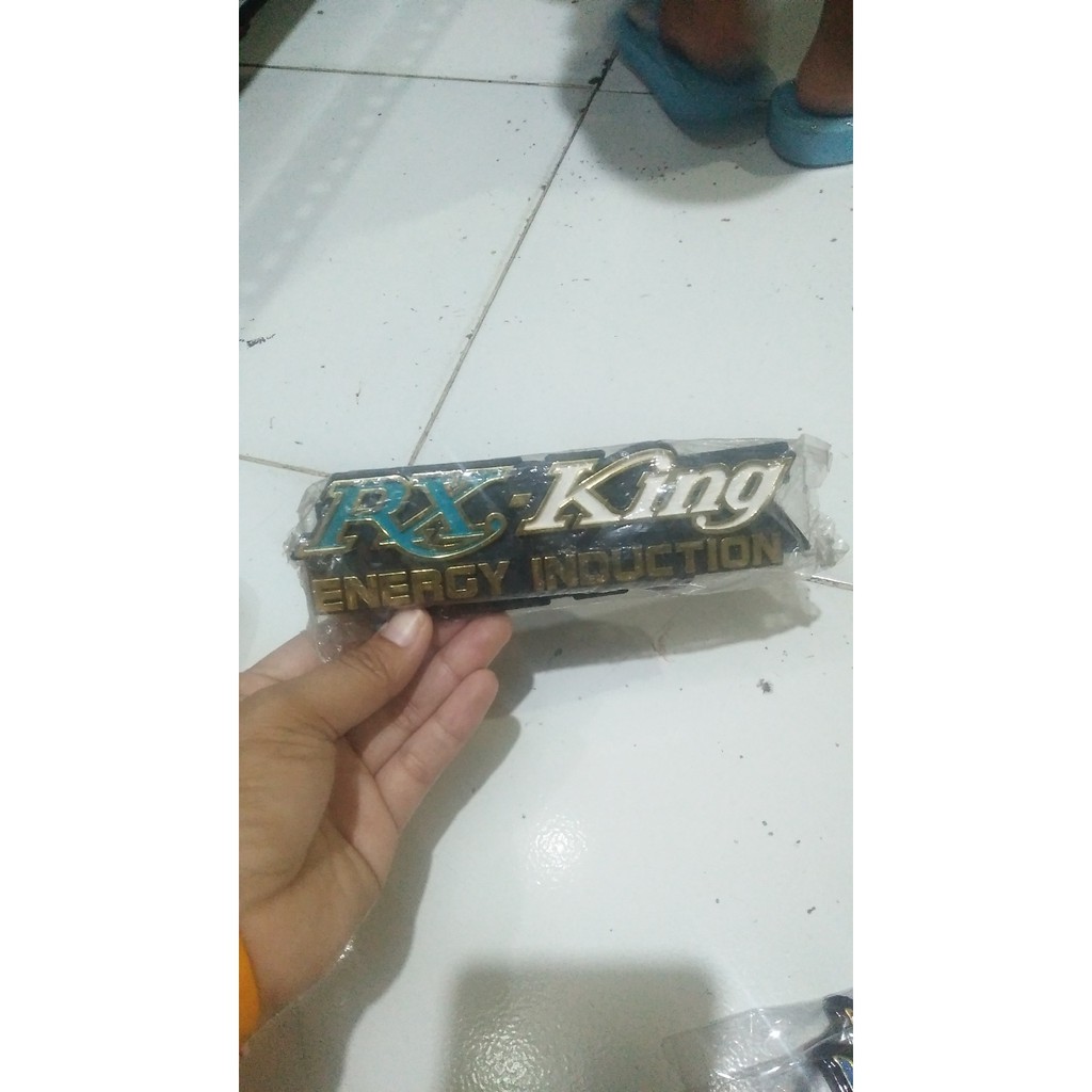 Emblem tangki motor Rx KIng Timbul