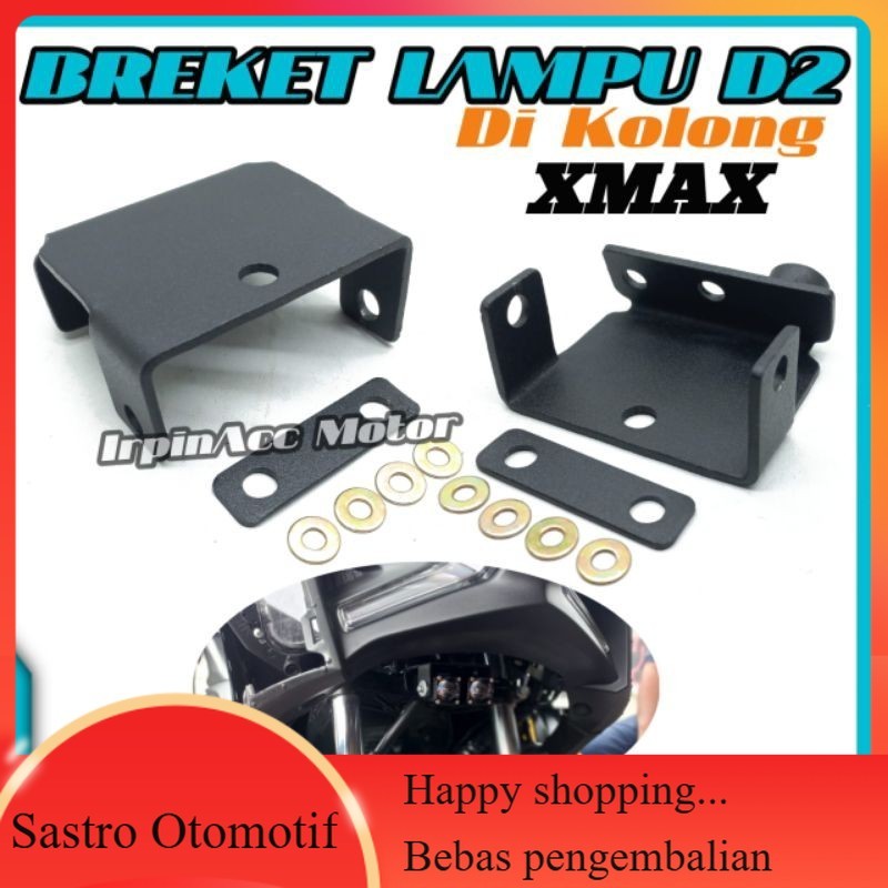 Breket Kolong motor Xmax Connected Bracket Foglam D2 laser Xmax 250 New Breket lampu tembak d2 laser
