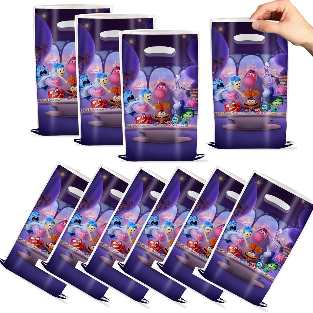 

Disney Inside Out Gift Bags Chocolate Cookies Candy Bags Party Bag Kids Riley Goody Theme Birthday Party Supplies Decorations