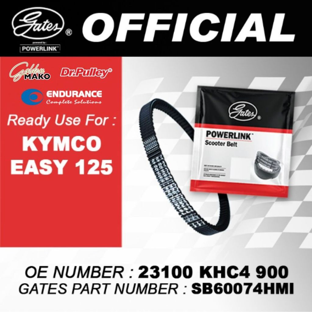 VAN BELT GATES KYMCO EASY 125 - Kymco Easy 125 (KHC4) .